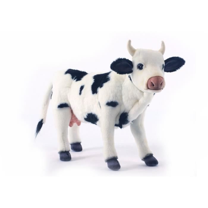 Peluche vache 2024 noire et blanche