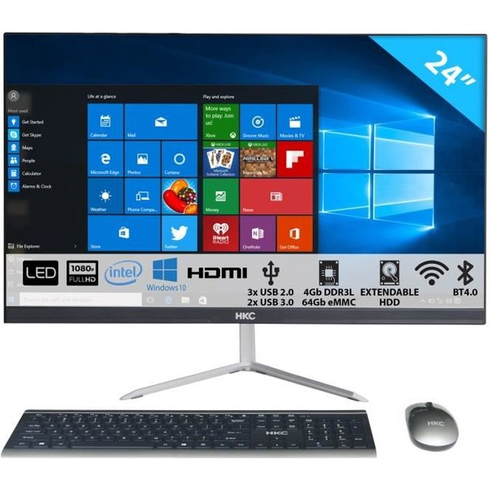  AIO24P1-64Gb 24 pouces Full HD-4Gb RAM, 64Gb