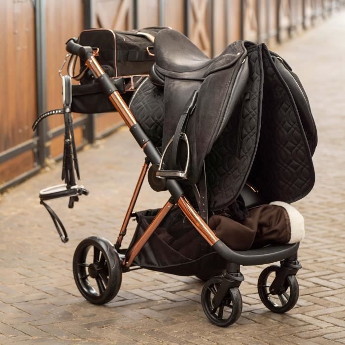 Chariot Porte-Selle à Roulettes - 3 Étagères, Métal Galvanisé | Rangement Pratique Pour Équitation