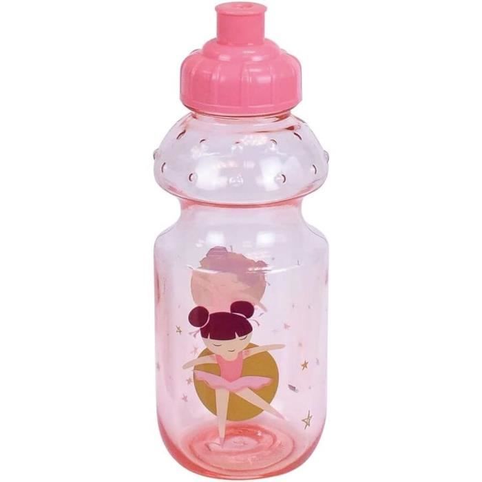 Gourde enfant Jemini Ballerine - Rose - Vaisselle réutilisable - Contenance 350 ml