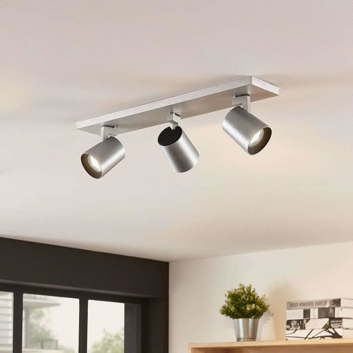 Lampenwelt Spot Led A Intensite Variable Pour Cuisine Iavo En Metal Gris Achat Vente Lampenwelt Spot Led A Cdiscount