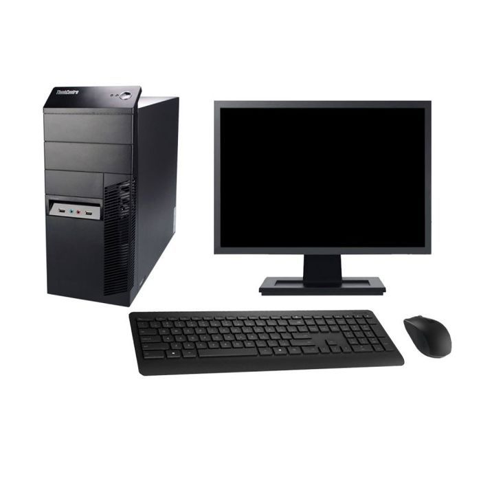 PC Tour Lenovo M91p Ecran 27 Intel G630 RAM 8Go Disque 250Go Windows 10 Wifi
