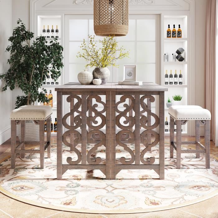 Merax Table en Bois, rectangulaire, Moderne pour Salon et Salle à Manger, 116 x 65 x 75 cm (L x l x H) - Blanc