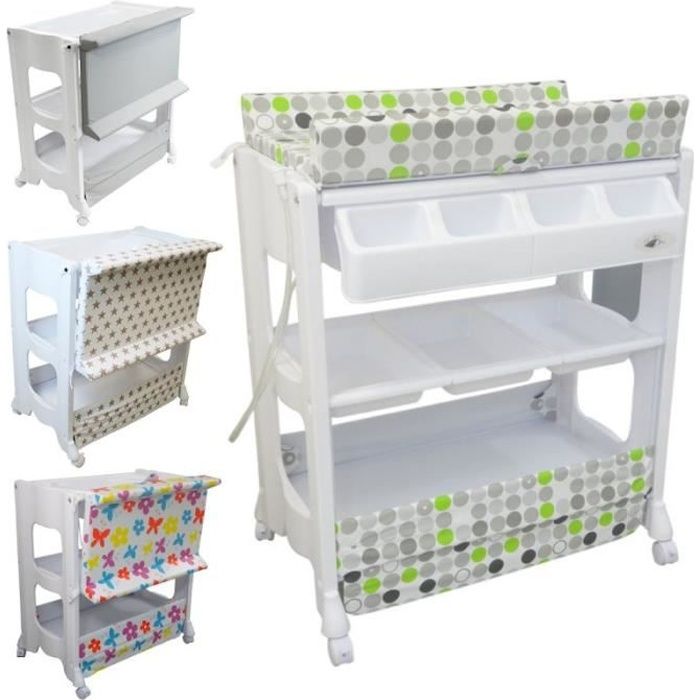 Table A Langer Avec Baignoire Pliante Pas Cher