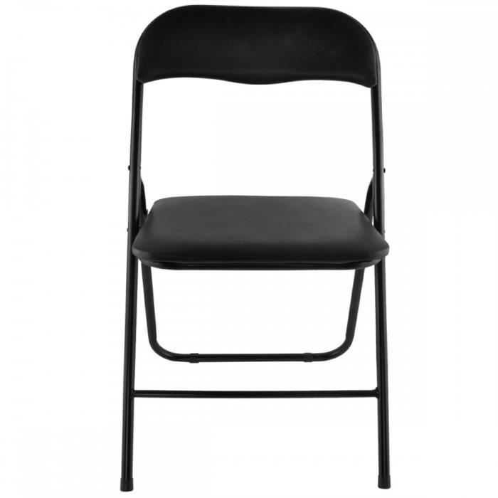 Lot de 1 Chaises pliantes d'appoint avec assise rembourrée  Cdiscount