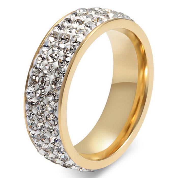 Bague Couple Amour Mariage Fiancailles Acier Inoxydable Blanc