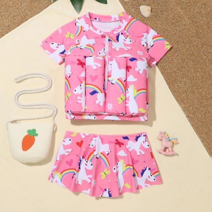 Maillot de bain,Flotteur de flottabilité avec jupe pour bébé fille ...