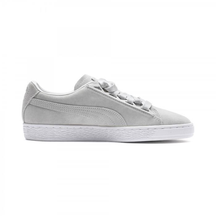 puma suede grise ruban