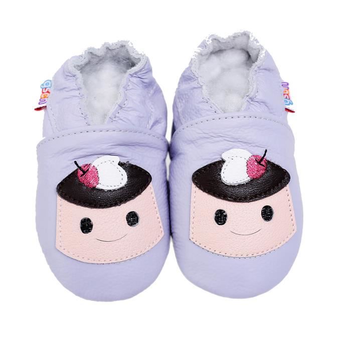Chaussures Bebe Chaussons Bebe Cuir Souple Chaussures Cuir Souple Premiers Pas Chaussures Bebe Filles Et Garcon Gateau Cdiscount