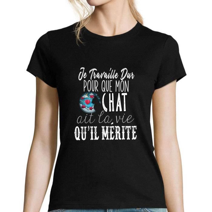 Tee Shirt Femme Chat Cdiscount
