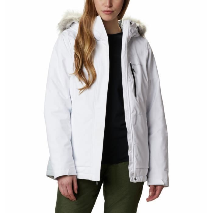 Veste femme Columbia Ava Alpine Blanc Sports d hiver Blanc gris clair Cdiscount Sport