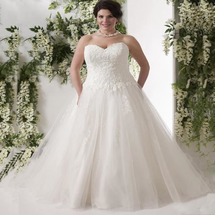Cdiscount robe de mariée grande taille cheap