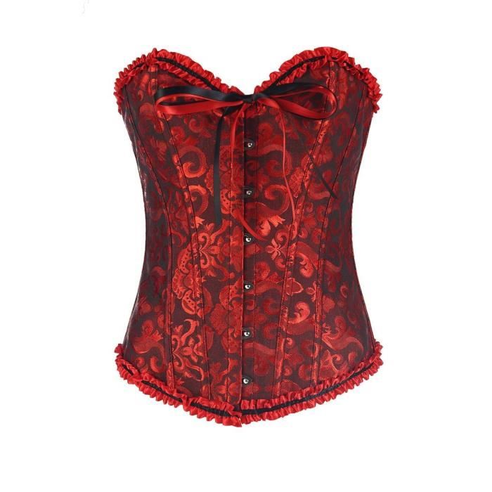Bustier femme,Corset À Lacets Corsage Déchets Formateur Femmes Sexy De