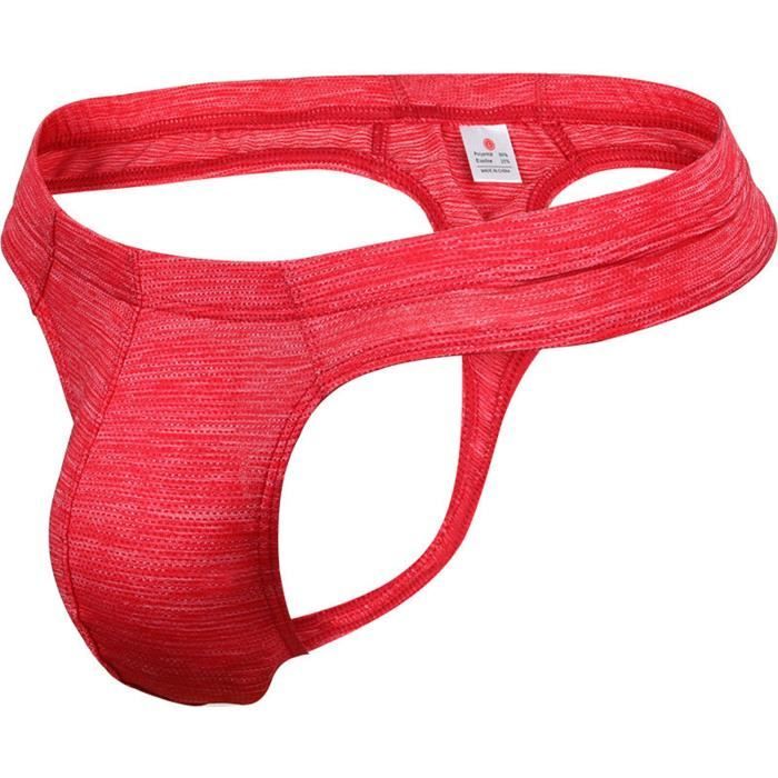 Culottes taille basse pour hommes Culottes pour garcons Grand sac String sexy pour hommes xiao3304 Red Cdiscount Pret a Porter