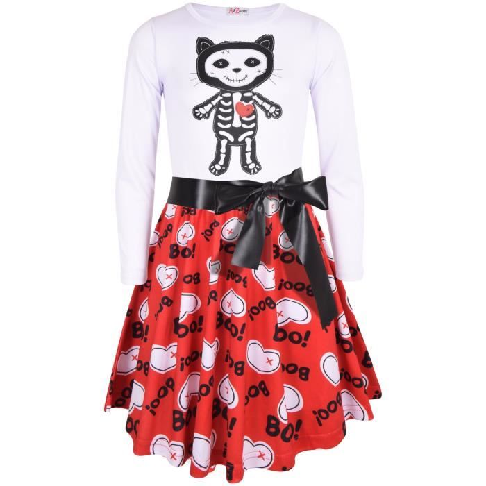Robe Fille Burberry Neuve Taille 9-10 Ans - Rouge Longueur Genou - Style Princesse