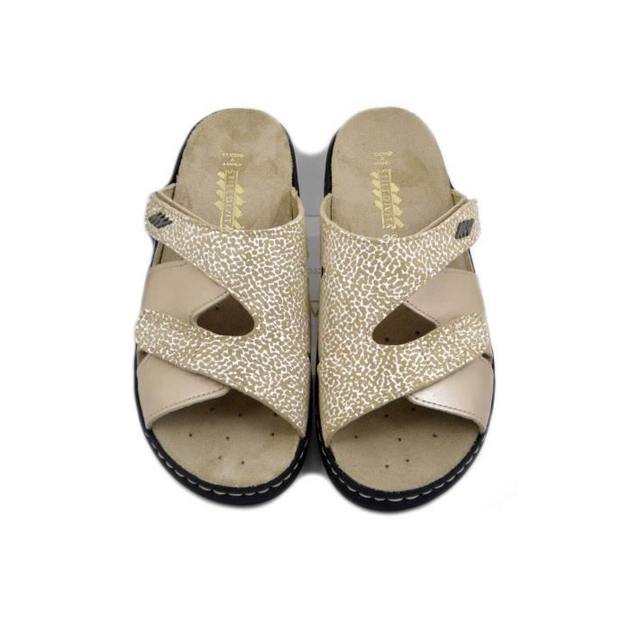 Mules femme avec scratch shop