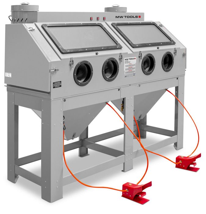 Cabine De Sablage Professionnelle Double 880l Avec Aspiration Mw