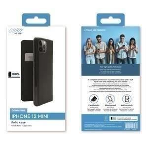 MYWAY Folio Case Noir: iPhone 12 Mini