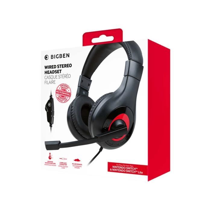 BIG BEN SWITCHHEADSETV1 écouteurcasque Avec fil Arceau Jouer Neuf