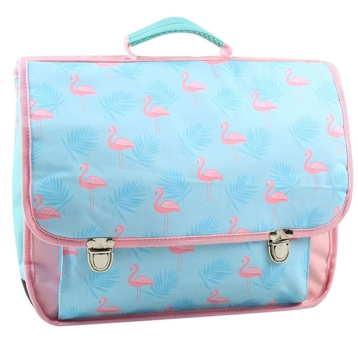 Cartable shop flamant rose