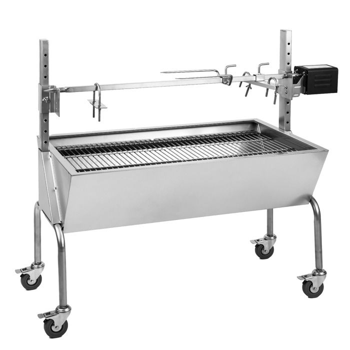 Barbecue Charbon OneConcept Sauenland Tournebroche Motoris Acier Barbecue Charbon OneConcept Sauenland Tournebroche Motoris Acier