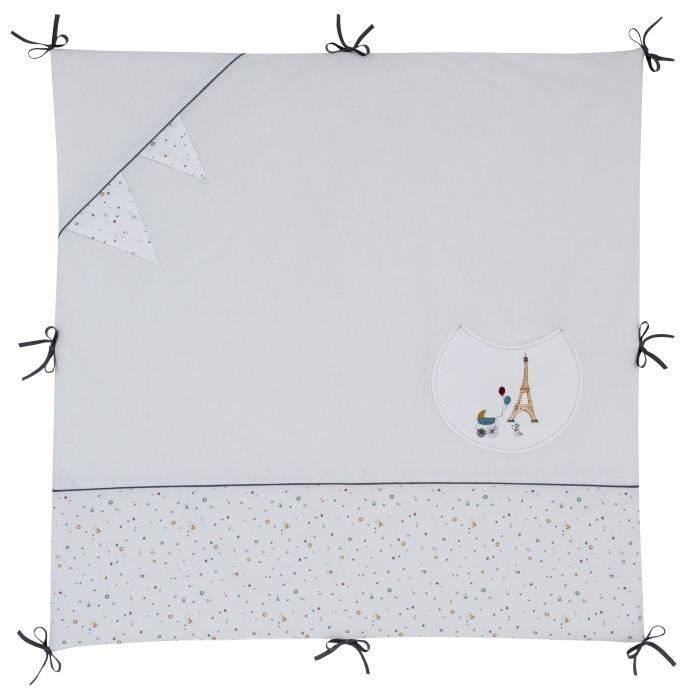 Copripiumino Bambino Cotone Bio Gufo - 100x140 Cm, Grigio Talpa, Lavabile - Foto 11