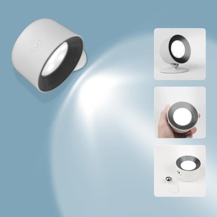 BIGMONAT Lampe Murale à Télécommande Rechargeable,Lampe d'image sans fil/Lampe d'affichage 33 cm