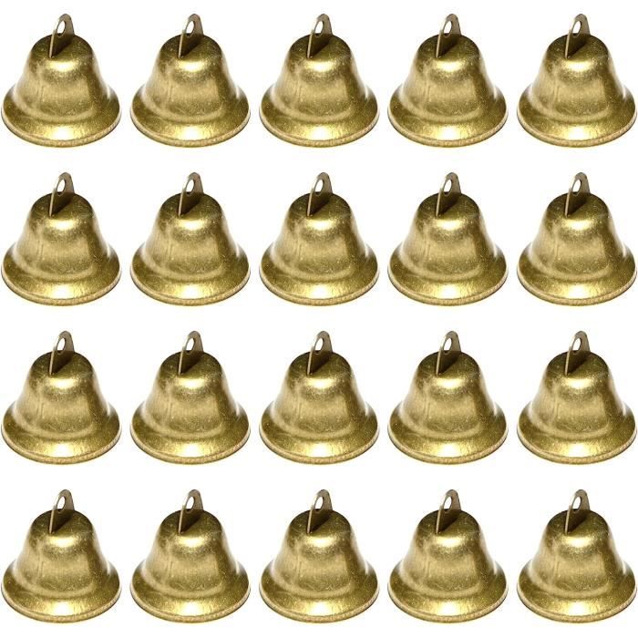 24 Clochettes Rondes Pour Collier Chien/chat - 22mm, Multicolores, Son Fort, Métal, Avec Fermoir
