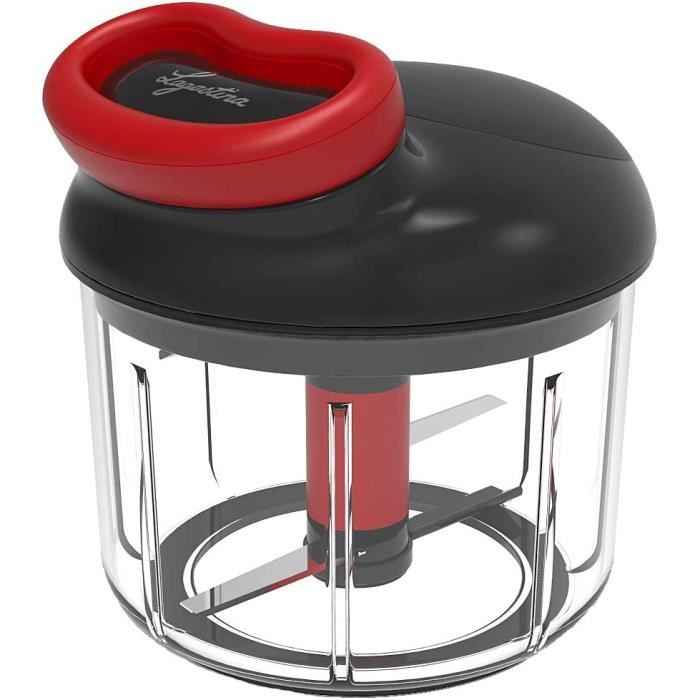 Hachoir Manuel Lagostina | Prêt En 5 Secondes | 500ml | Lames Acier | Base Antidérapante | Sans Électricité