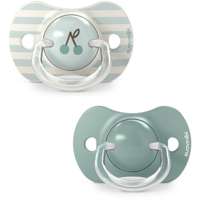 Lot de 2 sucettes symétriques - SUAVINEX - Birdies - SX Pro - 18 mois et plus - Vert