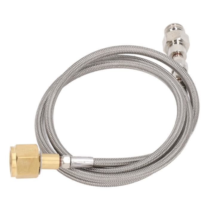 Harayaa Adaptateur Recharge Propane Avec Tuyau – Connecteur Robuste Pour Réservoirs Plats, Réutilisation Pratique Pour Camping Et Barbecue