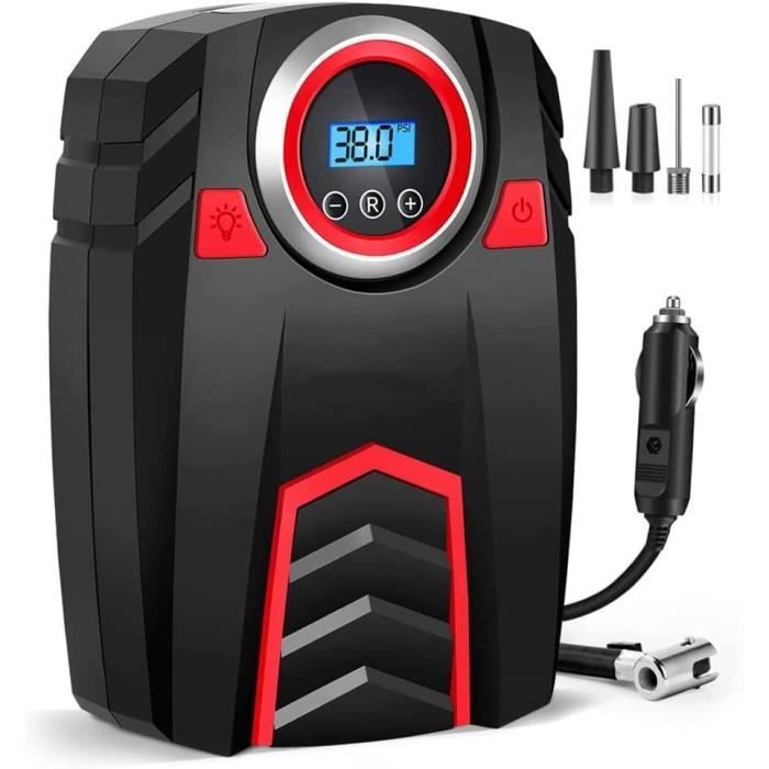 Gonfleur De Pneu Portable Compresseur D'Air Avec Manomètre Numérique Cc