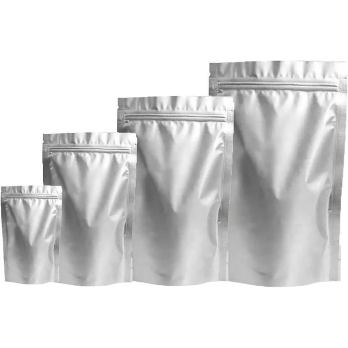 120 Pièces Mylar Ziplock Sacs de Stockage Alimentaire avec Fenêtre  Transparente Refermable Pochette d'Emballage de Grains de Café pour  Nourriture Auto-Scellante Stockage Feuille d'Aluminium 