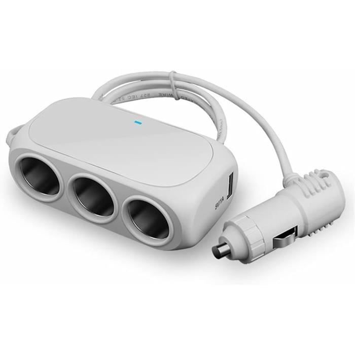 12V/24V Multi Prise Allume Cigare De Voiture, Qidoe 120W Chargeur