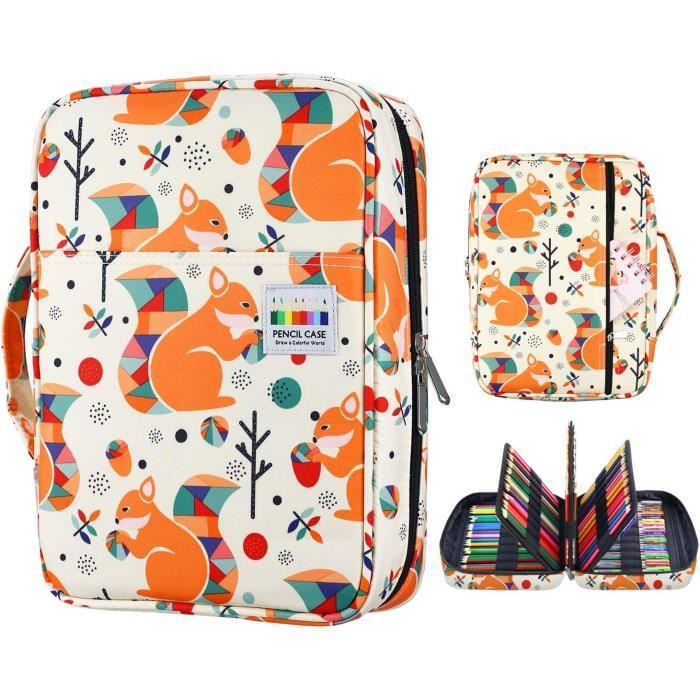 Violet Trousse Scolaire, Trousse Aesthetic, Fourniture Scolaire Kawaii, Grande Capacité Pour