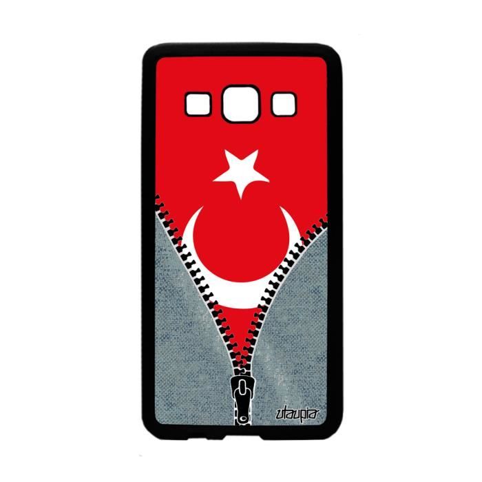 Coque pour Galaxy A3 silicone drapeau turquie turc