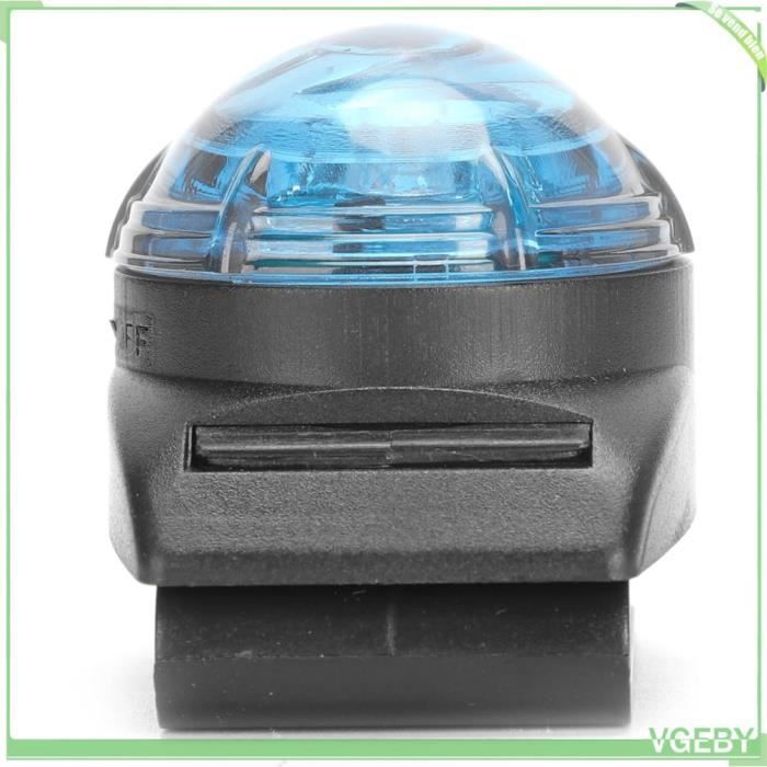 Comparer les prix de Lampe de sécurité LED pour chien - V GEBY - imperméable - lumineuse - clips collier - bleu