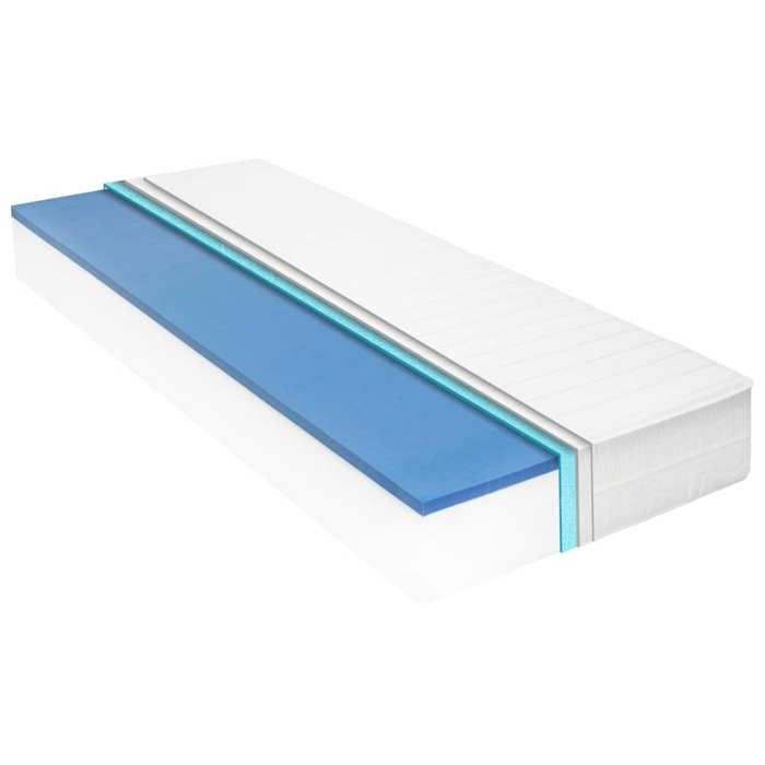 vidaXL Matelas Housse de Matelas Protège-matelas Chambre à Coucher Maison Intérieur 140x200 cm Mousse à Mémoire de Forme 282793