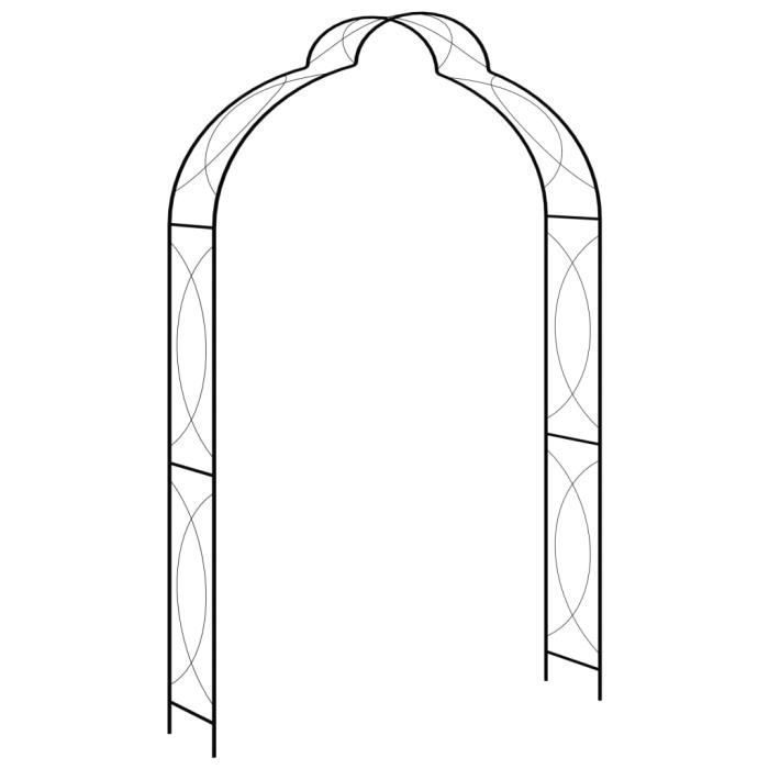 Voûte de jardin VIDAXL Métal Fer enduit de 150x34x240 cm