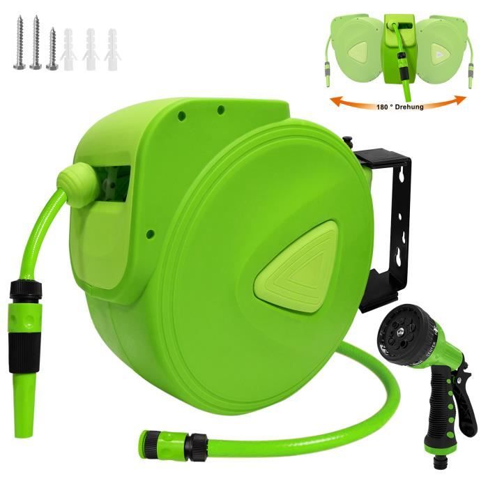 EcoToolz Buse De Tuyau D'arrosage Robuste En Laiton Sans Plomb 10,2 Cm Pulvérisateur à Pression Rotative Réglable Comprend 4 Rondelles De Tuyau En Bonus