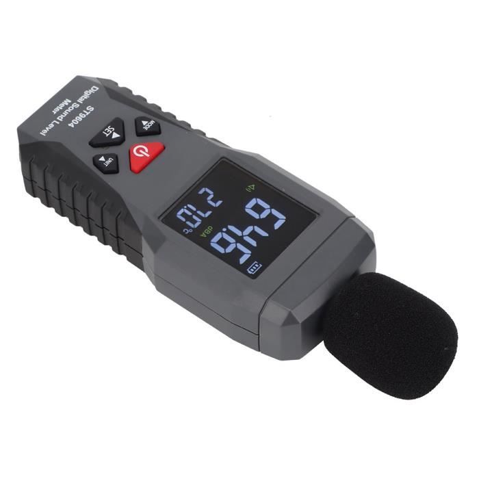 Sonomètre Numérique SMART SENSOR ST9604 - Plage 30-130 DB, Affichage Rétroéclairé - Pour Mesure Bruit Maison, Bureau, Chantier - 10