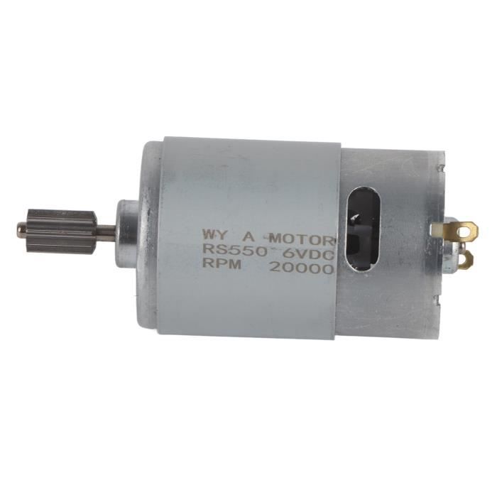 2 Moteurs DC 12V 35W-55W RS550 Haute Puissance - Micro Moteur Haute Vitesse Avec Têtes Dentées Pour Voiture RC Et Moto Enfant