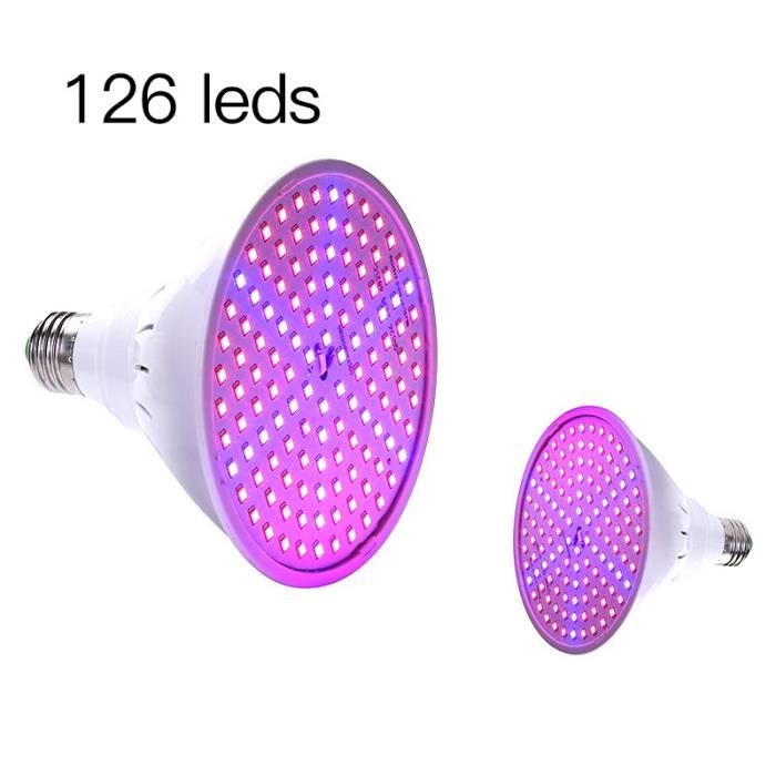 LAMPE DE CULTURE,126 leds--lampe horticole de croissance E27 à spectre ...