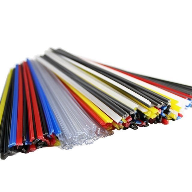 Tiges De Soudage Plastique - Lot De 50 Pièces ABS/PP/PVC/PE - 200 X 5 X 2,5 Mm - Pour Réparation Plastique