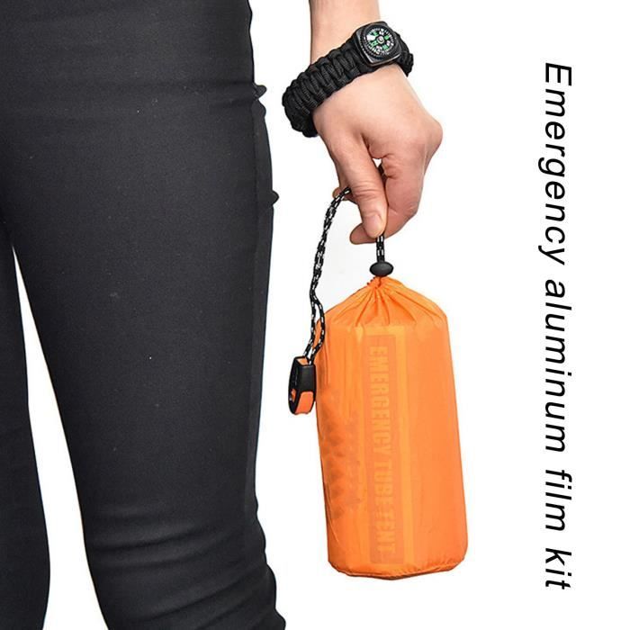 Couverture De Survie BRW Diversified 99910 - Imperméable, 2 Pièces - Urgence & Camping