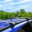 Compatible avec Dacia Lodgy 2012-2024 HOOK Barres de Toit Railing Porte-Bagages de voiture Avec verrouillable Alu GRIS-1