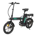 Vélo électrique pliable HITWAY - Adulte 16" - Moteur 250W - Batterie 36V/7.5Ah - Autonomie 45km - Noir BK5-1