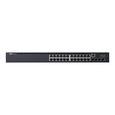 Dell Networking N1524P, PoE+, 24x 1GbE + 4x 10GbE SFP+ fixed ports, Stacking, IO to PSU airflow, AC/N1524,N1524P Lifetime Limited-1