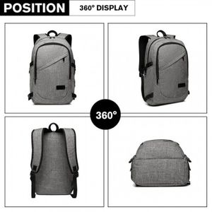 Grand Sac à Dos De Voyage LOVEVOOK 40L - TSA Pour Avion - Femme / Homme - Brun