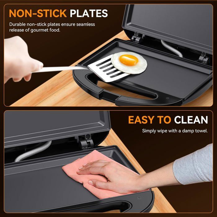 PLAQUE CROQUE-MONSIEUR SNACK COL pour PIECES CUISSON PETIT